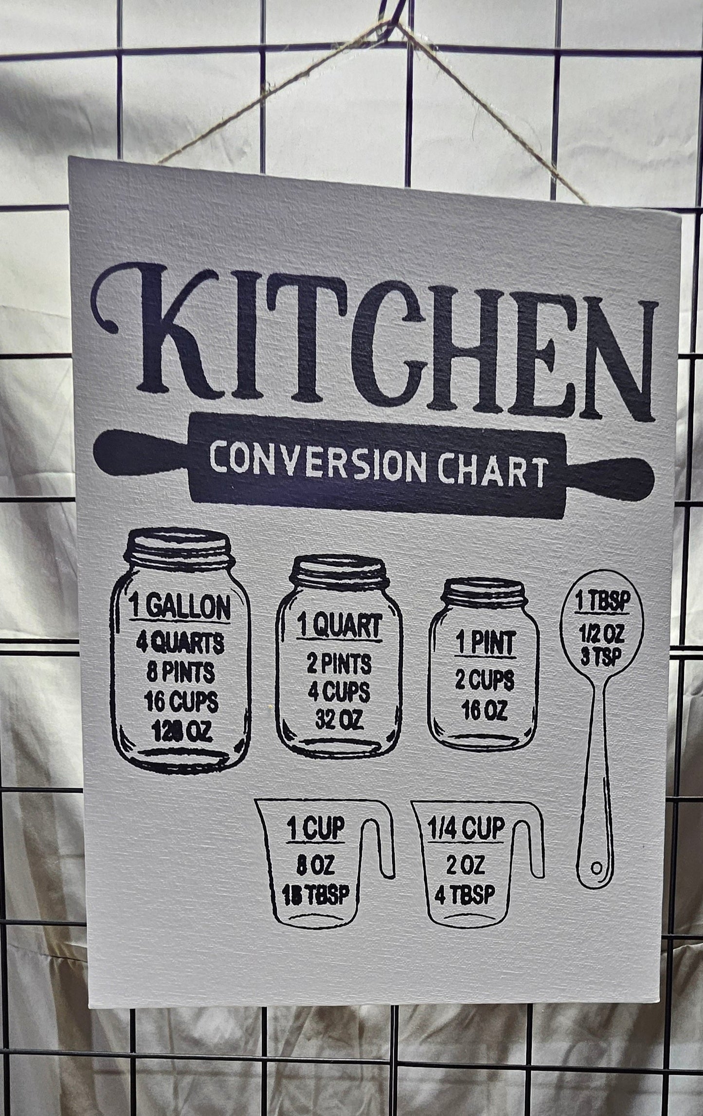 Kitchen Measurements Canvas Picture