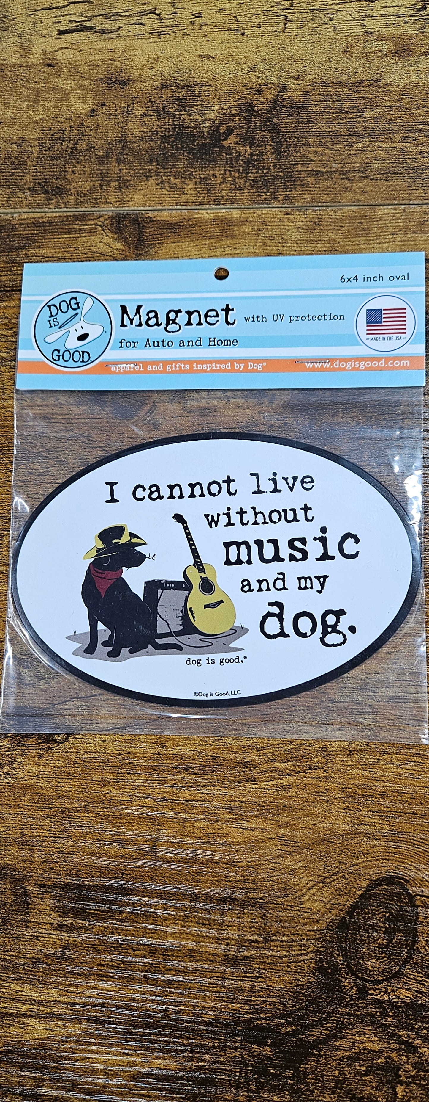 Car Magnet- DIG-I Cannot Live Without Music And My Dog
