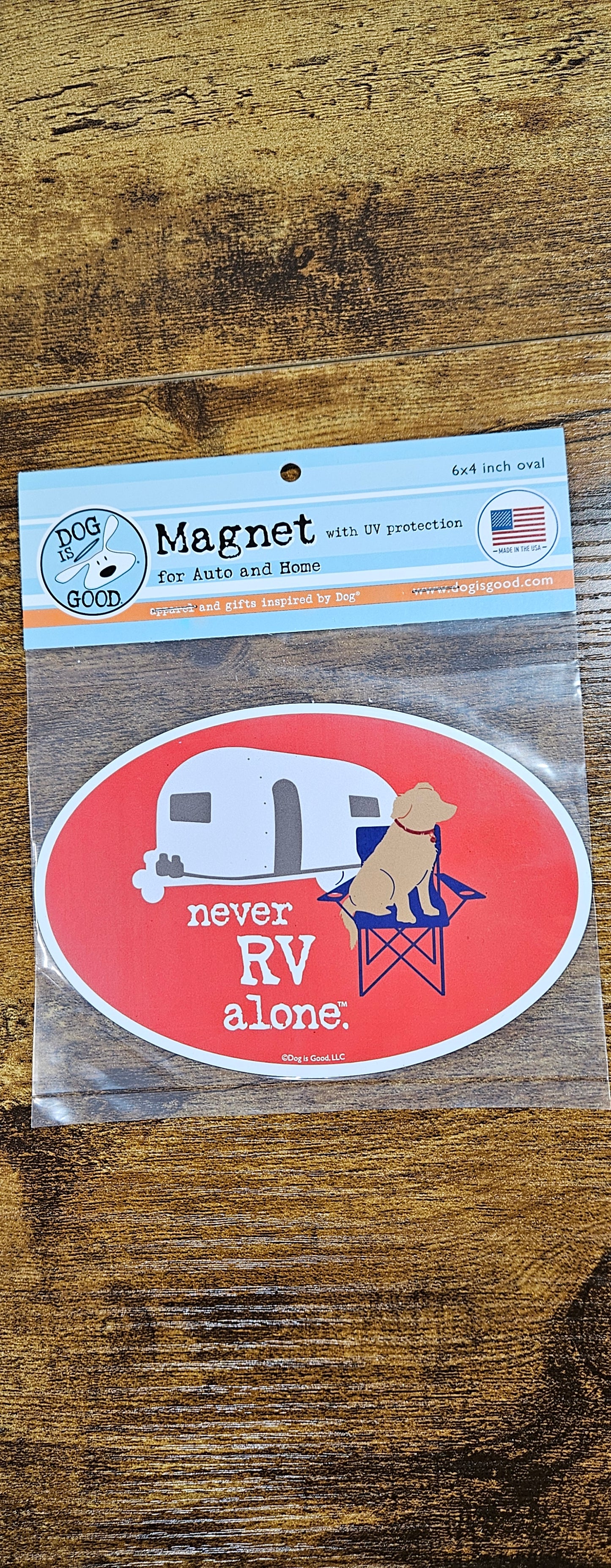 Car Magnet- DIG-Never RV Alone