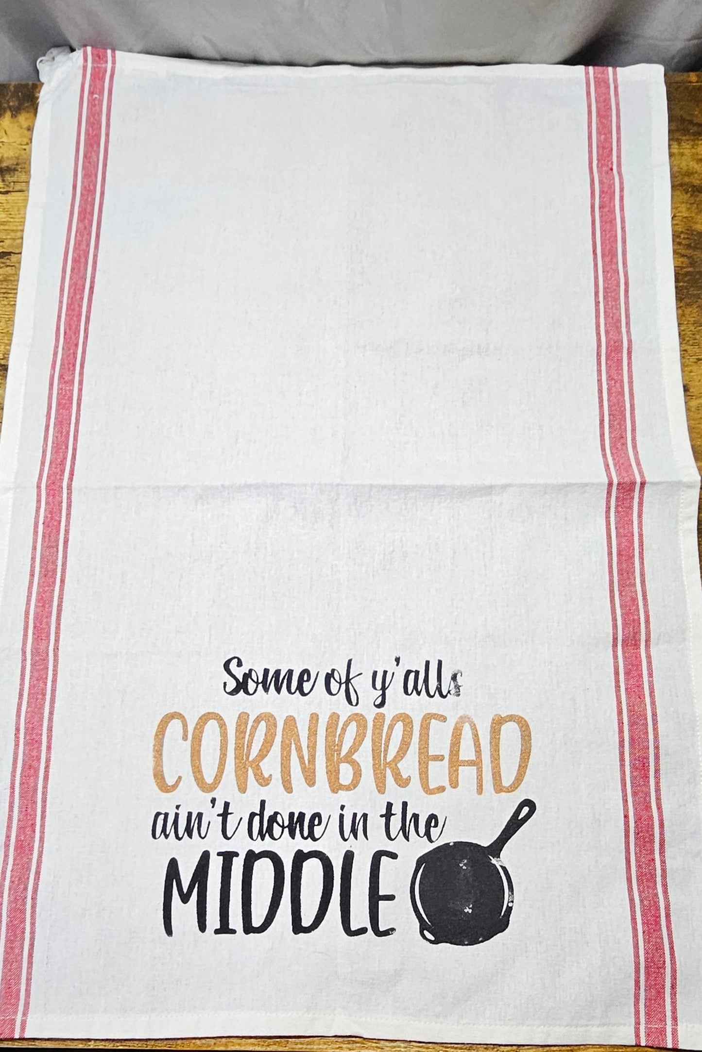 Cornbread Ain't Done Cotton Dish Towel